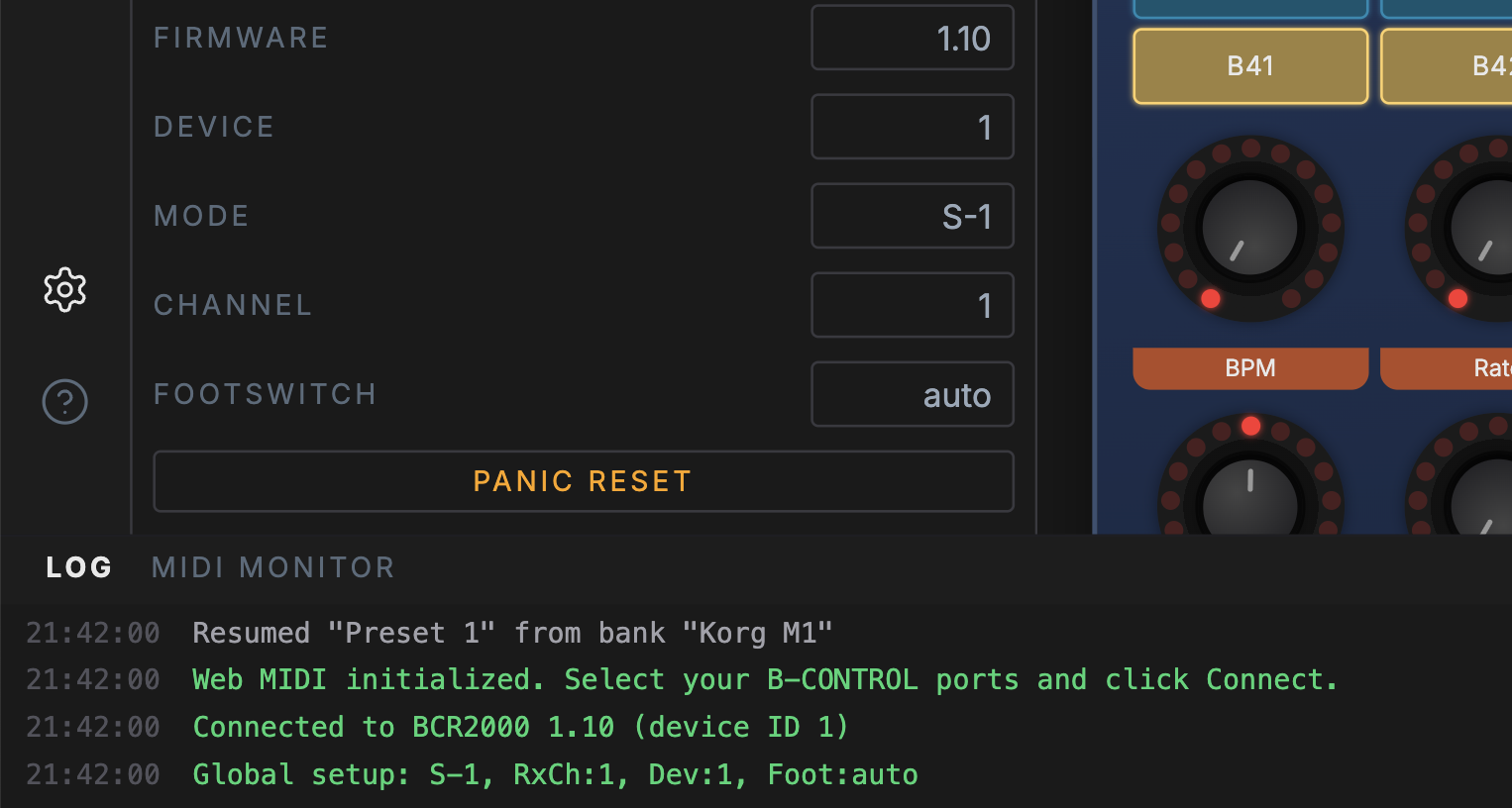 Connect your Behringer B-CONTROL
